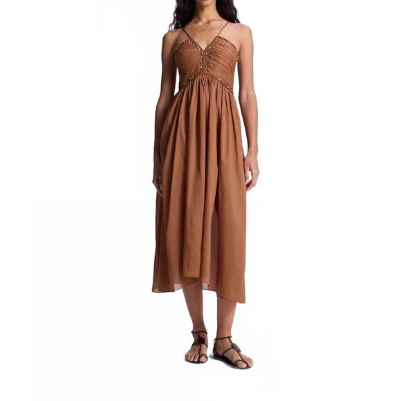NEW A.L.C. rumi dress in light chestnut